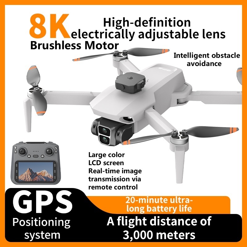 Drone Kf Rc - 8K ESC Camera Obstacle Avoidance GPS