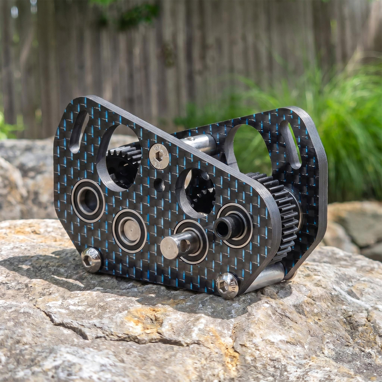 Rc Rock Crawler - Ultralight Carbon Offset Dual Motor Transmission