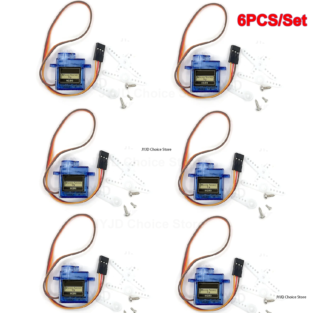 Drone Rc Aircraft - 6pcs Sg90 9g Micro Servo Motor,