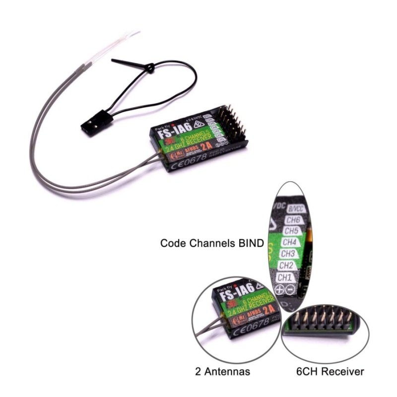 Flysky FS-IA6 Receiver 6CH Dua - - Remote Control (Rc) Drone reseña y precio