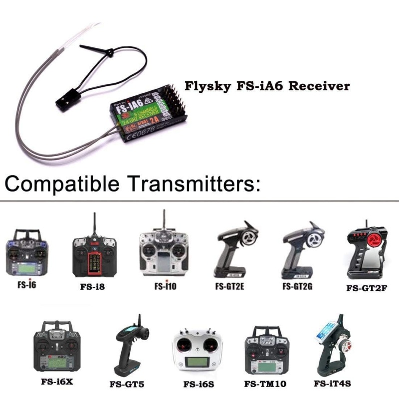 Flysky FS-IA6 Receiver 6CH Dua - - Remote Control (Rc) Drone reseña y precio