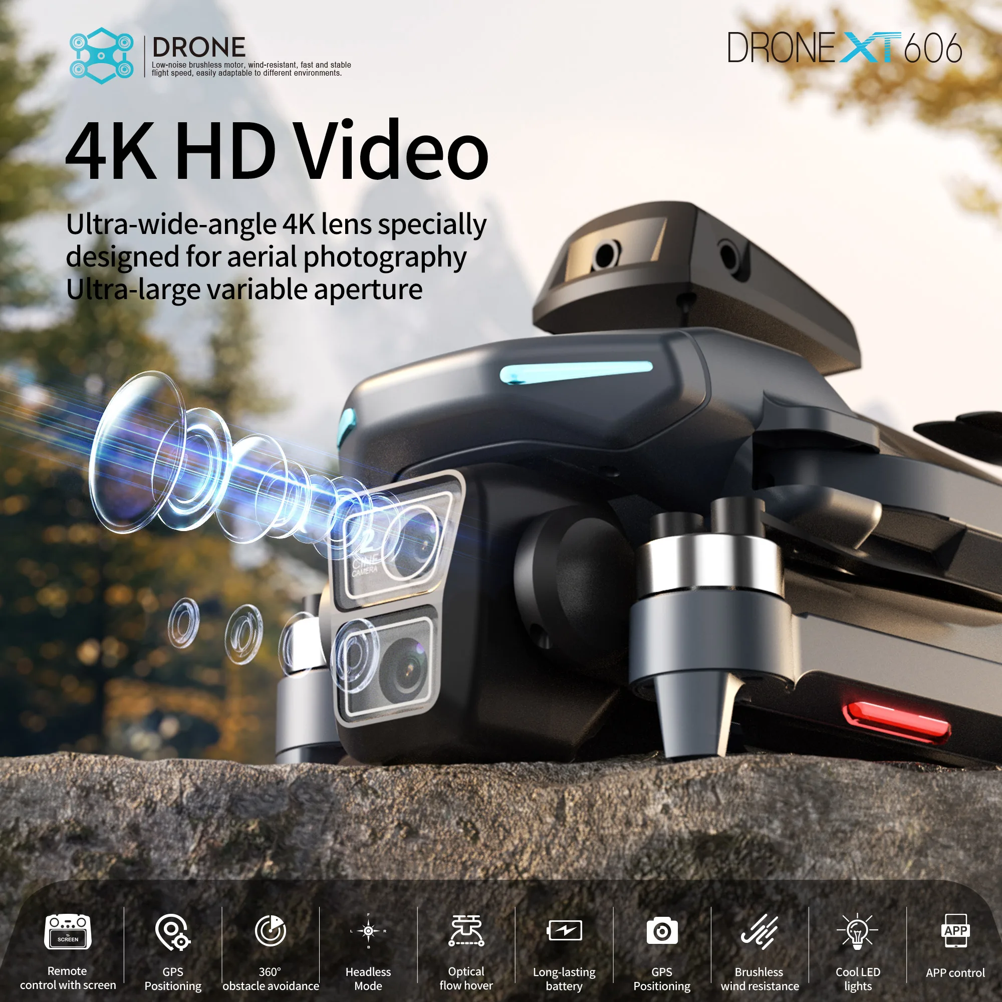Lenovo XT606 Drone Professiona - Drone E88Pro Rc 4K reseña y precio