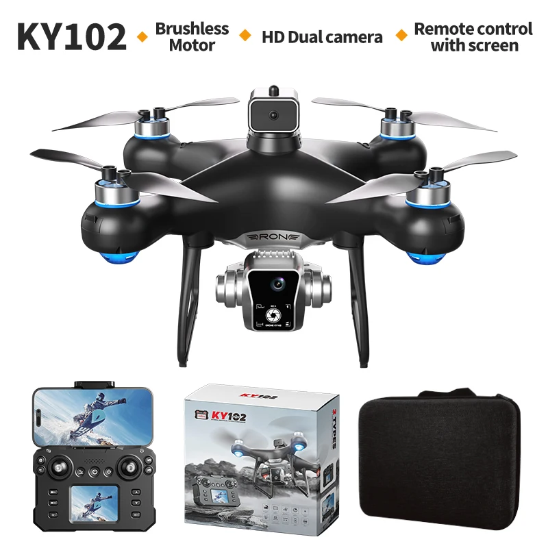 Drones Ky102 4K Dual Camera 4  - Drone Ky102 Rc reseña y precio