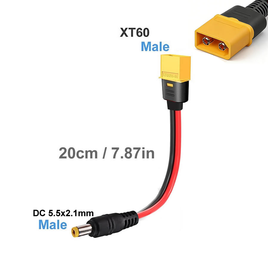 XT60 Plug Female Male To DC 5. - Drone Rc Car Hybrid reseña y precio