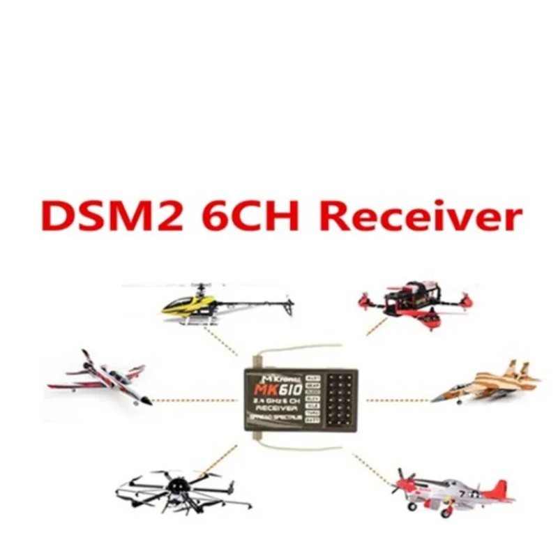 DSM2 MK610 AR6100 2.4G 6CH RC  - - Remote Control (Rc) Drone reseña y precio