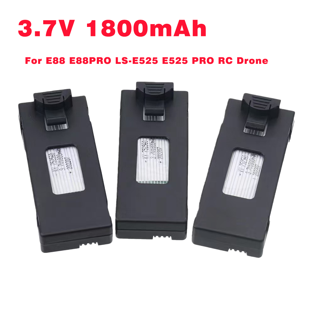 3.7V 1800Mah RC Drone Battery  - Drone E88Pro Rc 4K reseña y precio