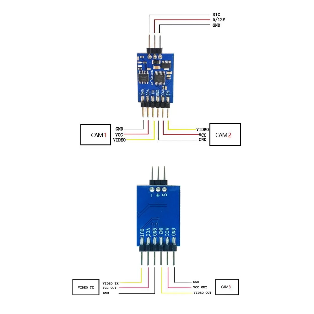 5.8G 3 Channel Video Switcher  - Rc Drone Uav reseña y precio