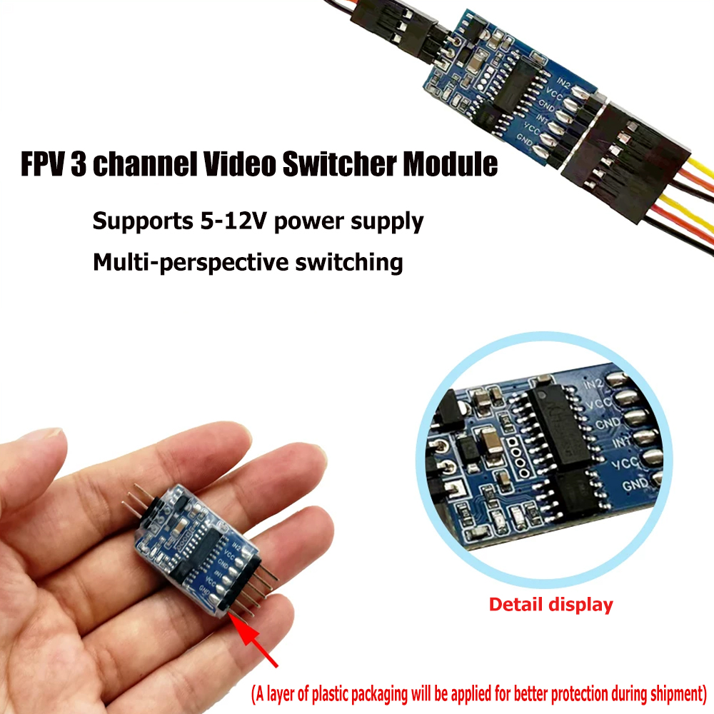 5.8G 3 Channel Video Switcher  - Rc Drone Uav reseña y precio