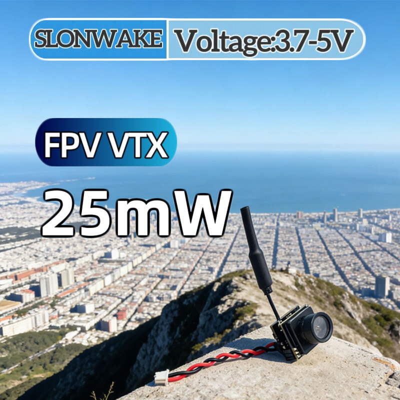SLONWAKE FPV 25mW power simula - - Remote Control (Rc) Drone reseña y precio
