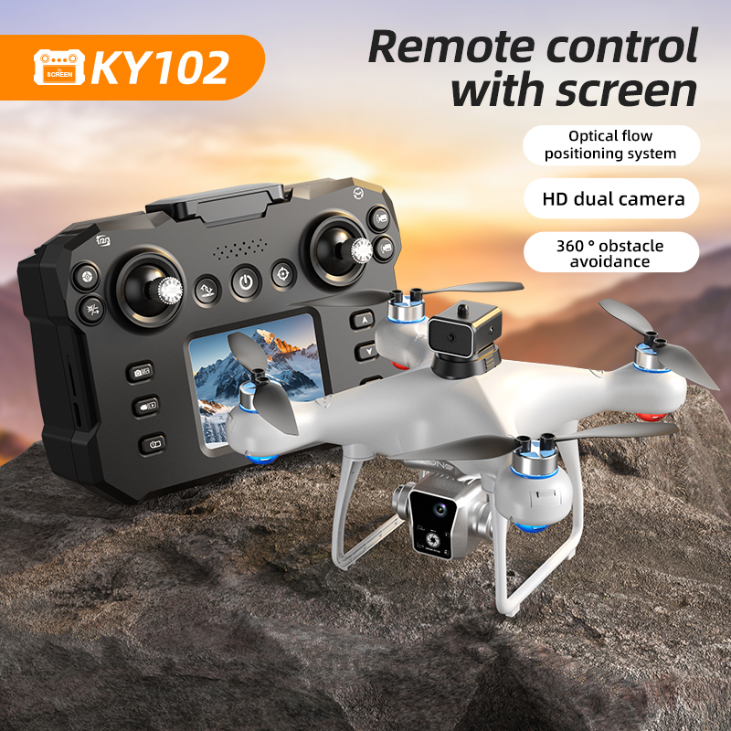 Brushless RC Drone Screen Cont - Drone Ky102 Rc reseña y precio