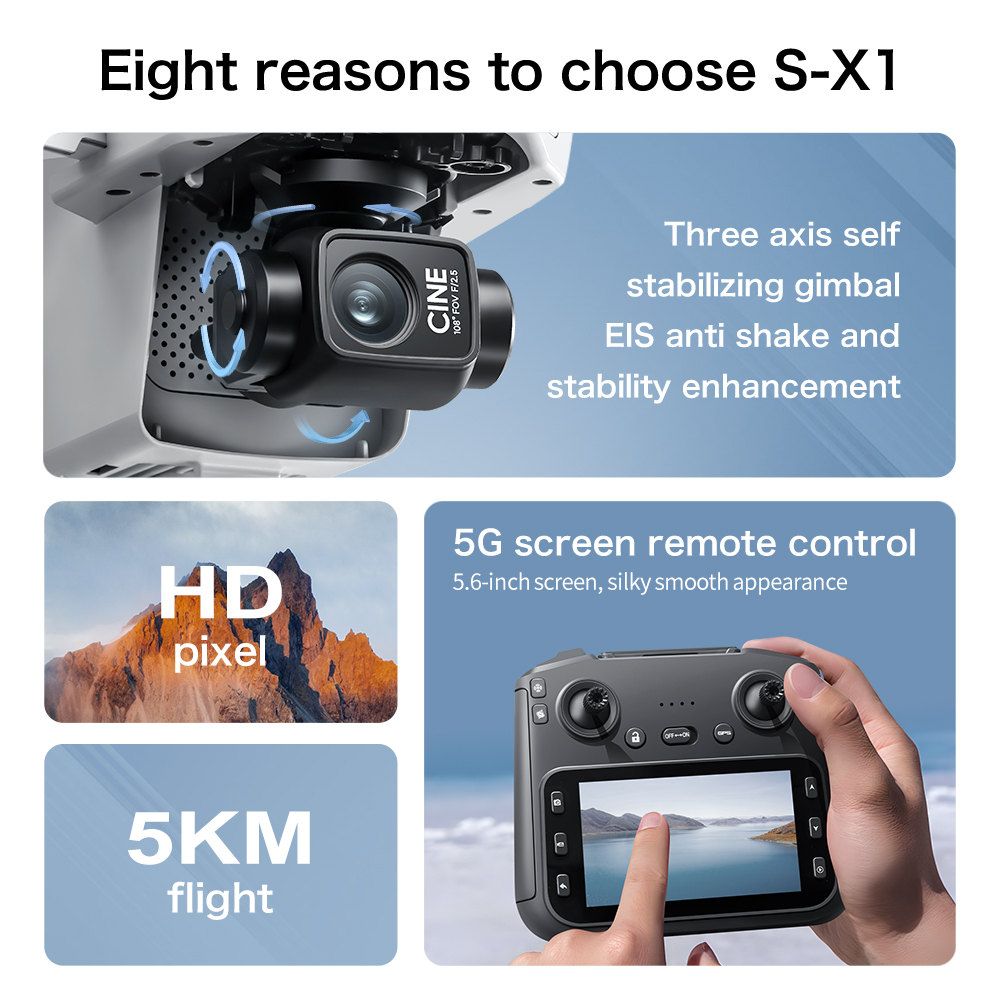 Lenovo S-X1 Drone 8K HD Profes - Drone E88Pro Rc 4K reseña y precio