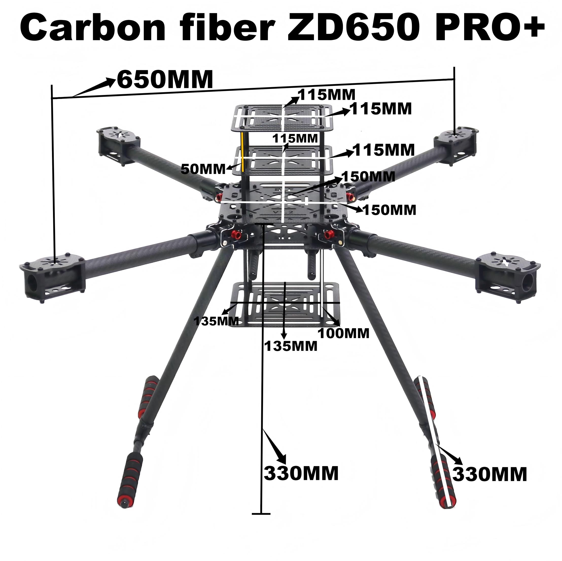 RCtoSky ZD650 PRO+ 650mm Ardup - Heavy Lift Drone Frame reseña y precio