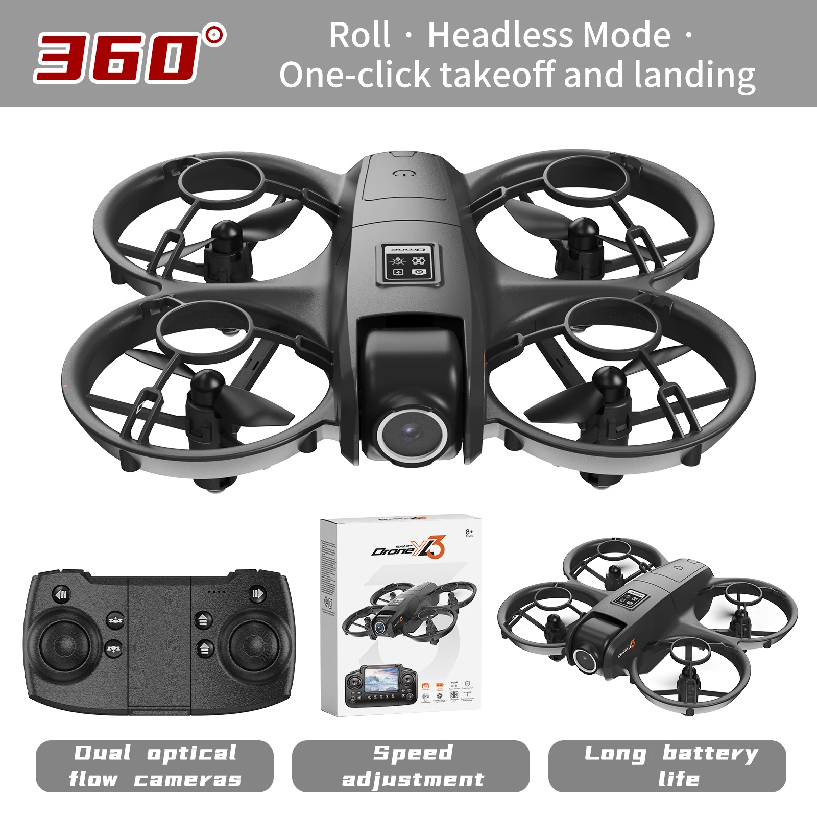 New YL3 RC Drone 8K 1080P Wide - Drone E88Pro Rc 4K reseña y precio