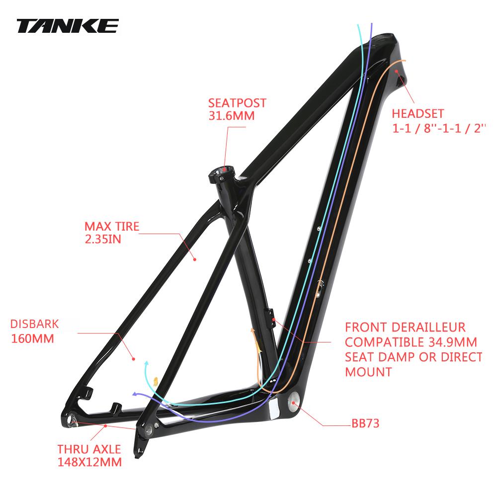 TANKE 29er Carbon Mountain Bik - Heavy Lift Drone Frame reseña y precio