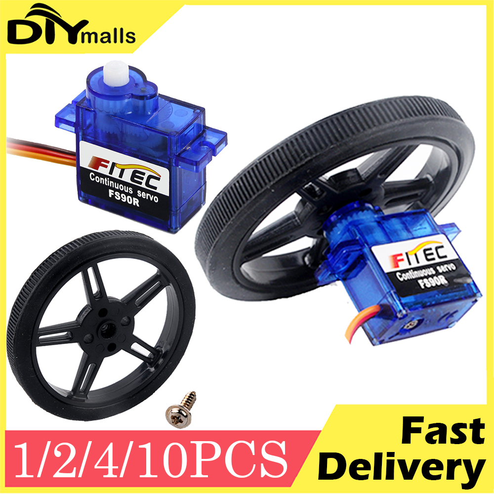 4Sets Feetech FS90R Servo 360  - Drone Rc Aircraft reseña y precio