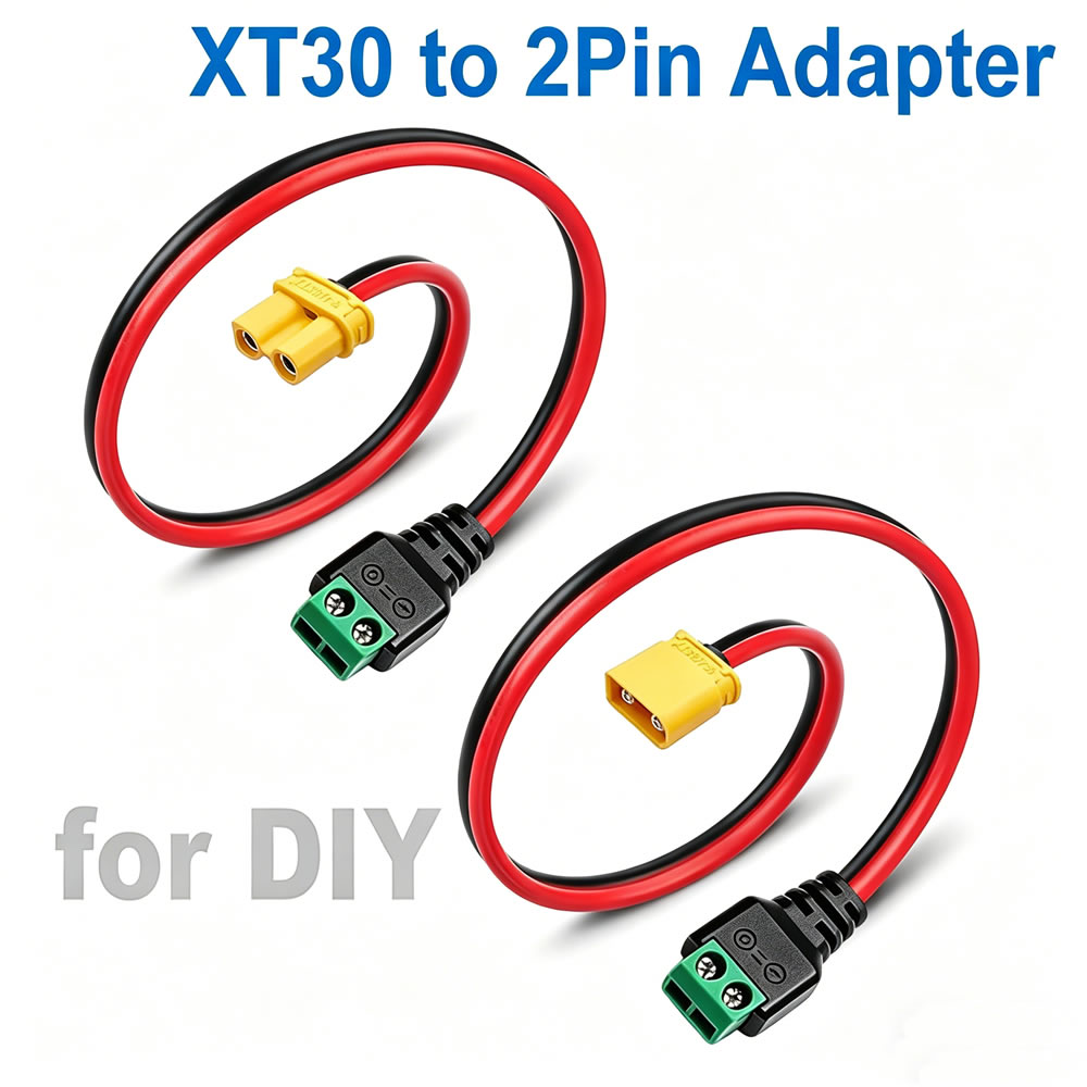 XT30 to 2 Pin Solderless Termi - Drone Rc Car Hybrid reseña y precio